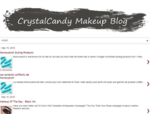 Tablet Screenshot of crystalcandymakeup.com